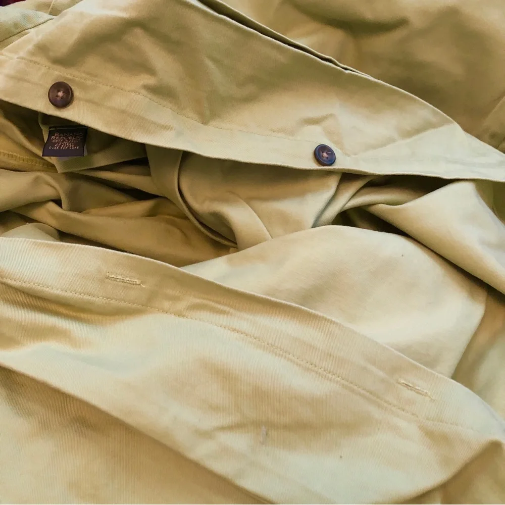 Banana Republic Chino Duvet Cover Heavy Cotton Full/Queen Button Olive Green